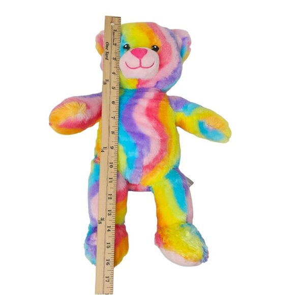 Build A Bear Workshop Enchanted Garden Rainbow 17" Teddy Bear Plush Pastel Toy - Picture 9 of 11